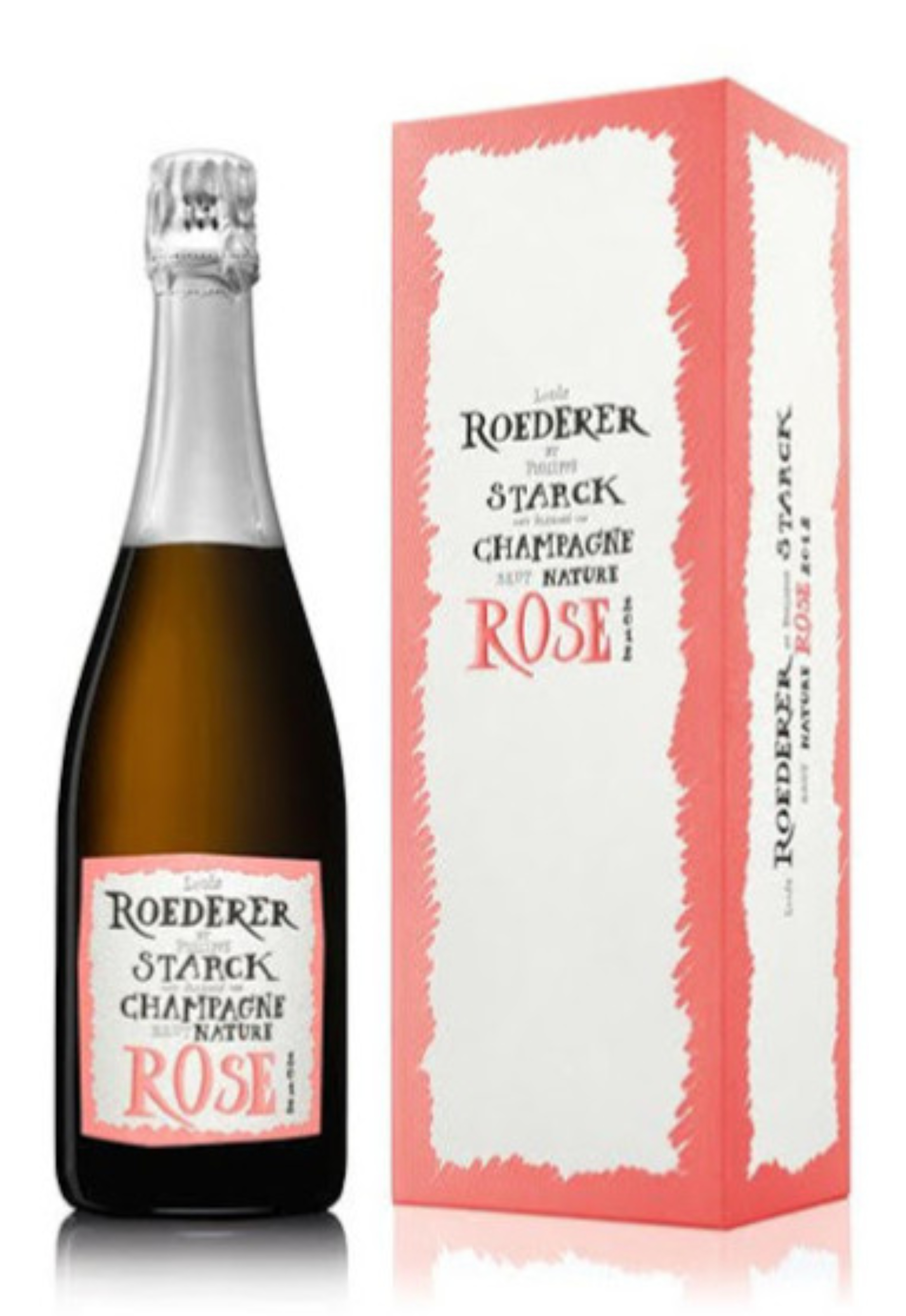 Louis Roederer Brut Nature Rosé 2012 by Philippe Starck (Gift box)