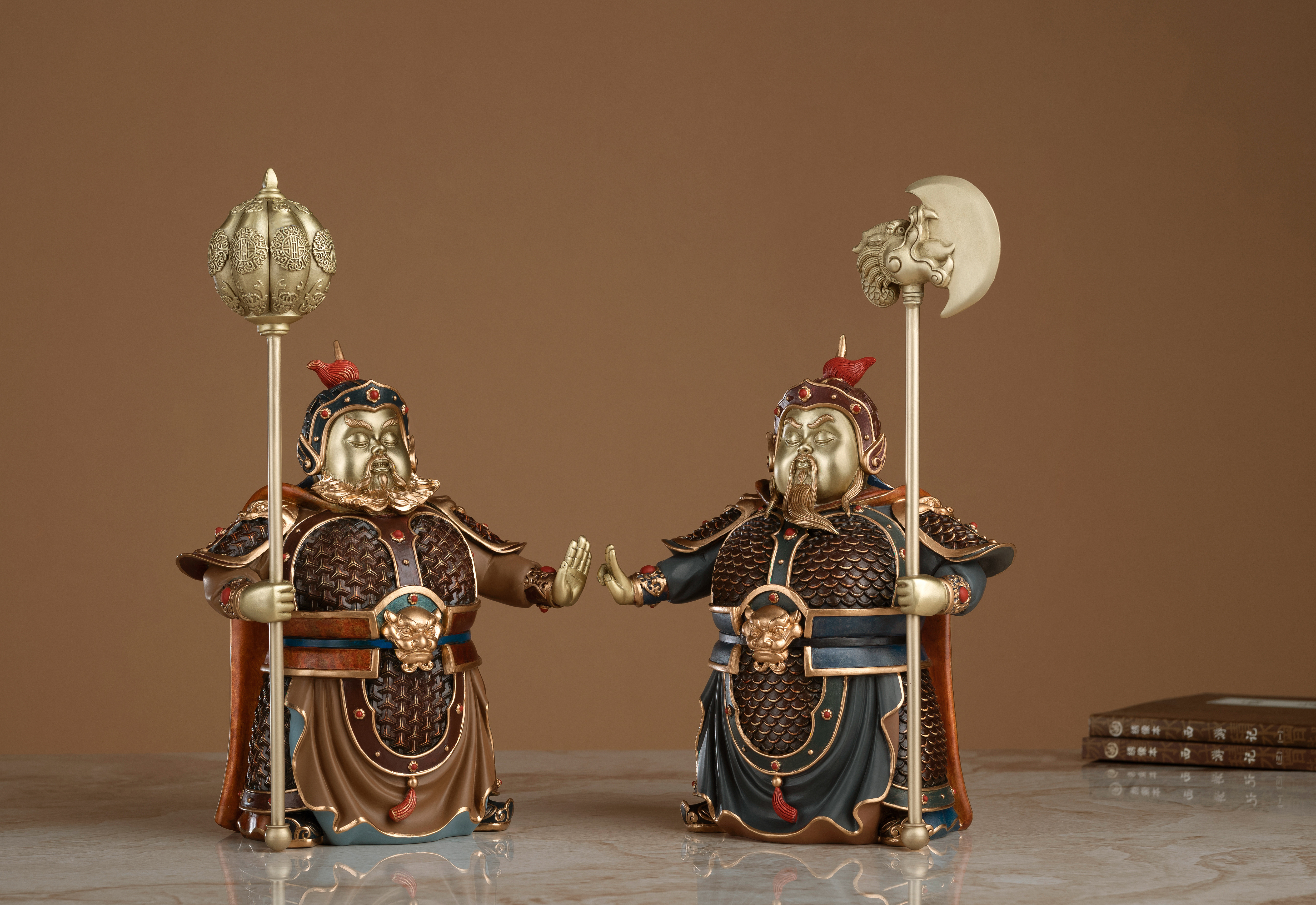 哼哈二將｜銅作工藝品