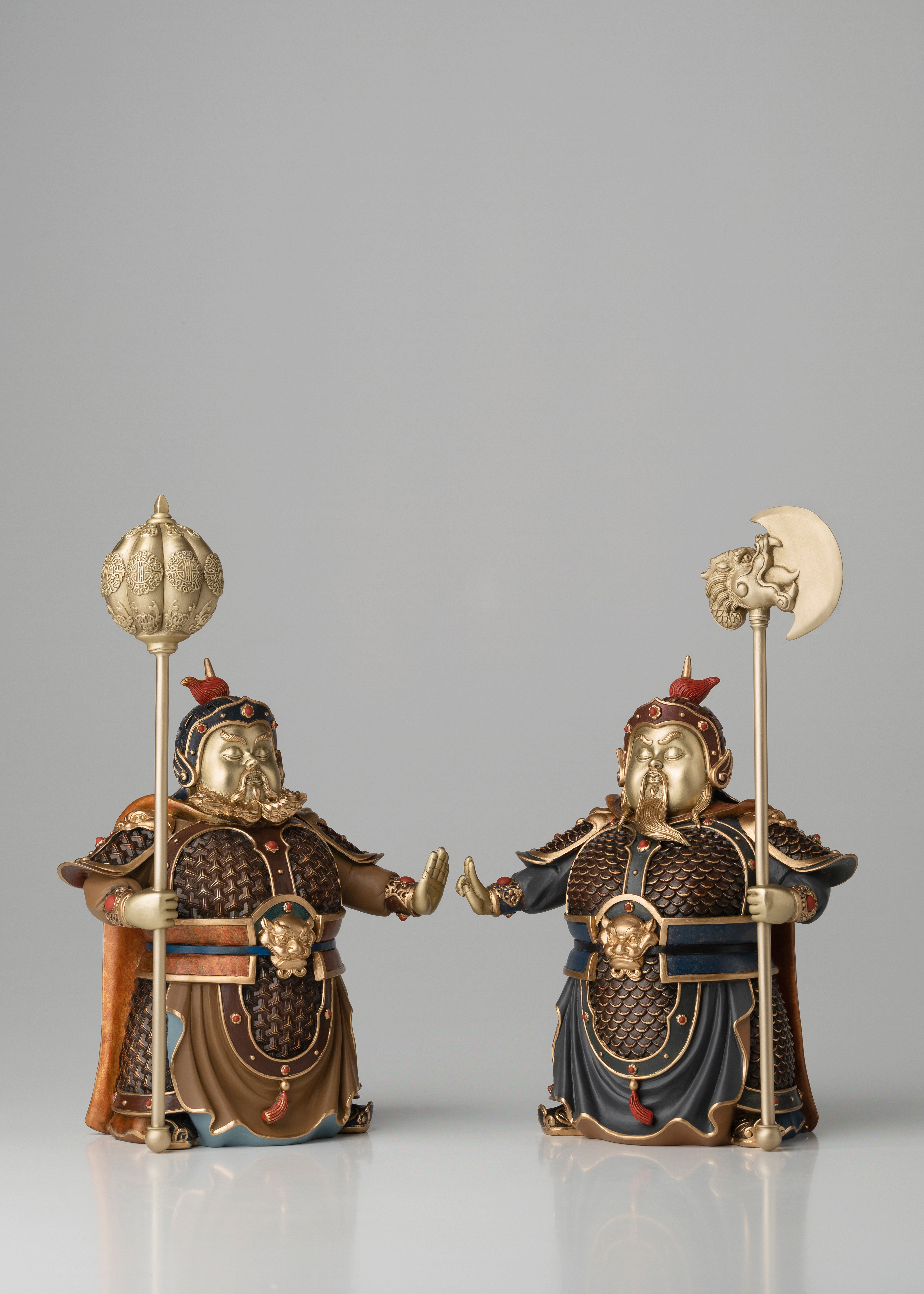 哼哈二將｜銅作工藝品