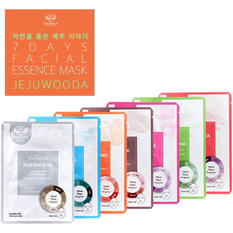韓國*正品*【7天精華換膚面膜JEJUWOODA 】天然濟州島的高品質品牌