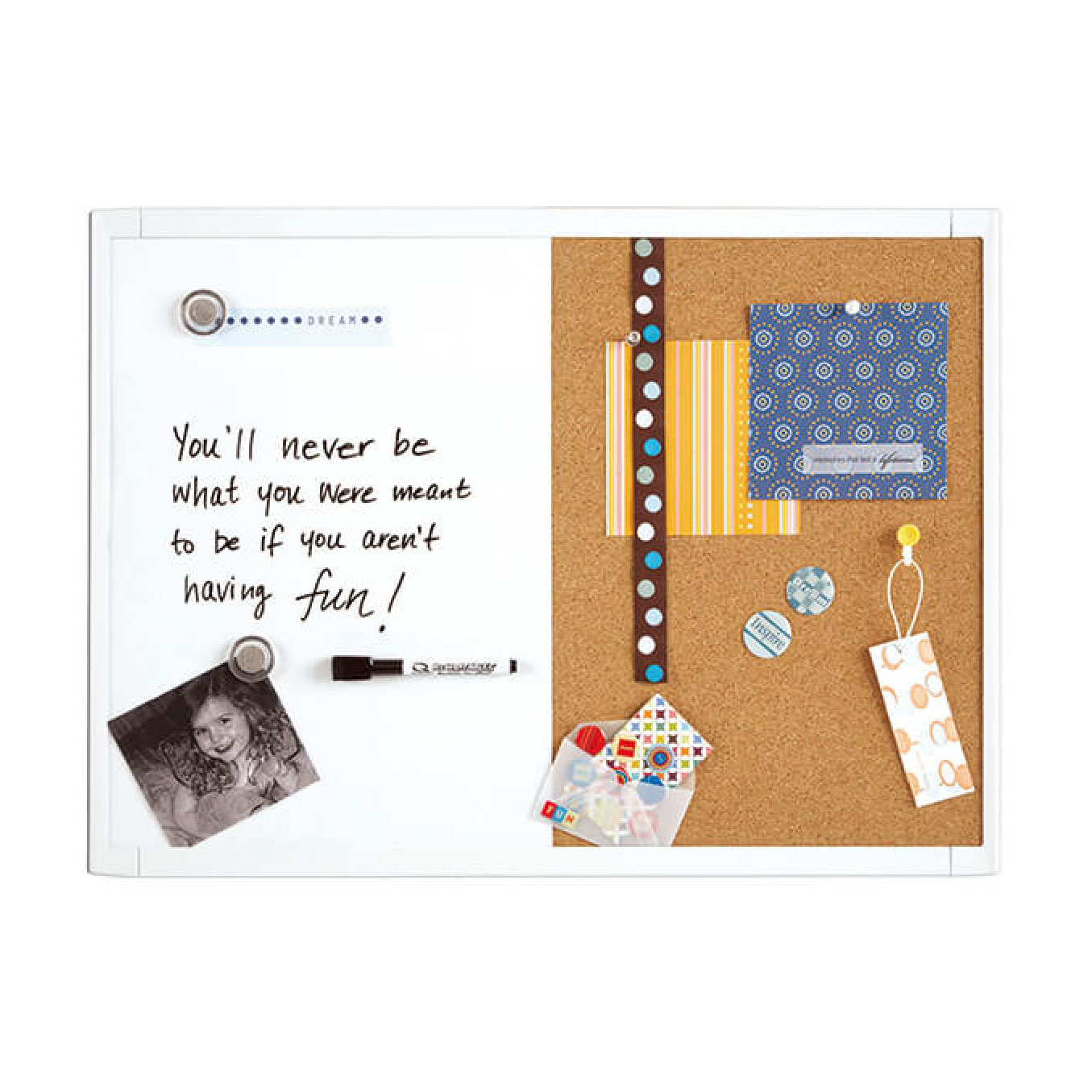 多功能白板附軟木(左右) QT-21-580653Q