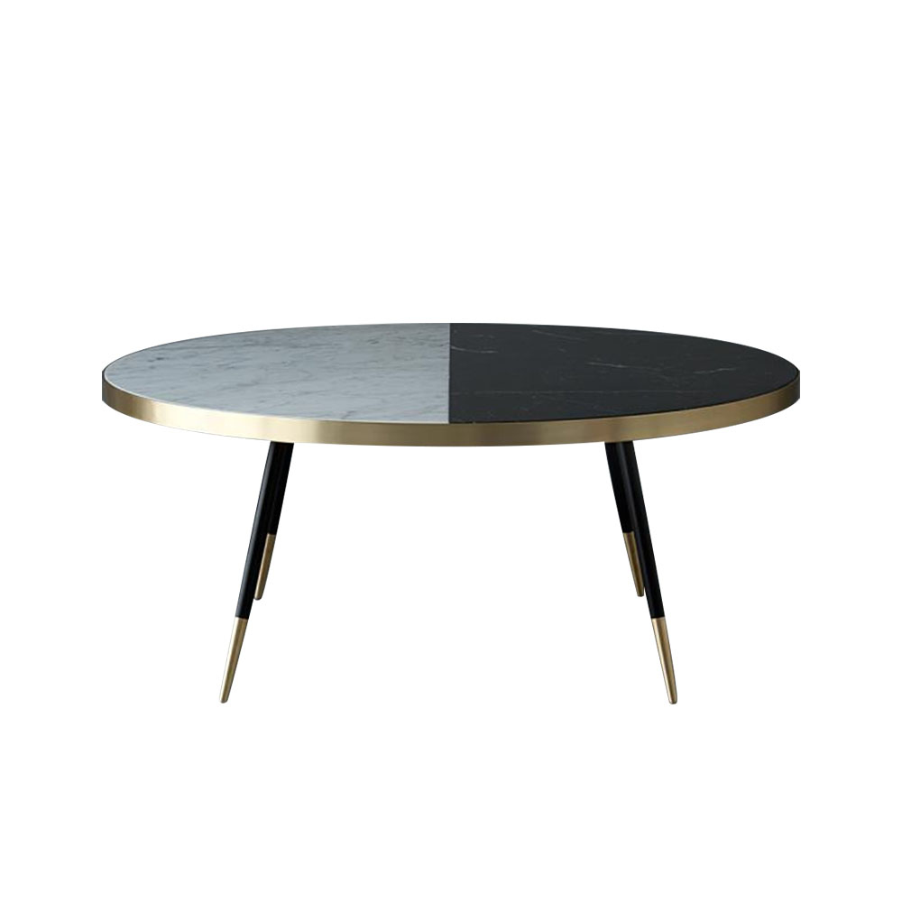 華格納圓拚色︱天然石圓茶几