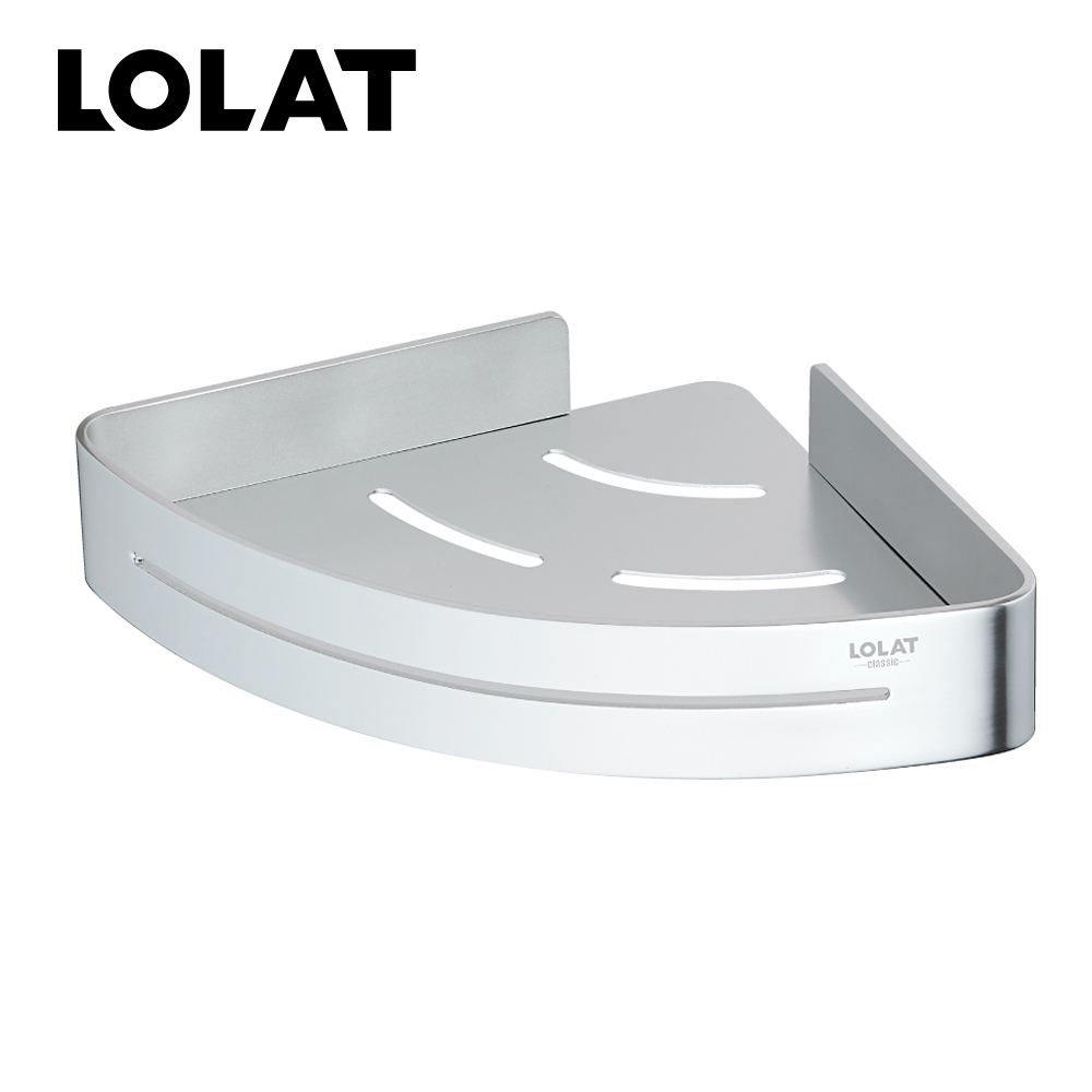 LOLAT鋁合金扇形置物籃-鉻色A8143A