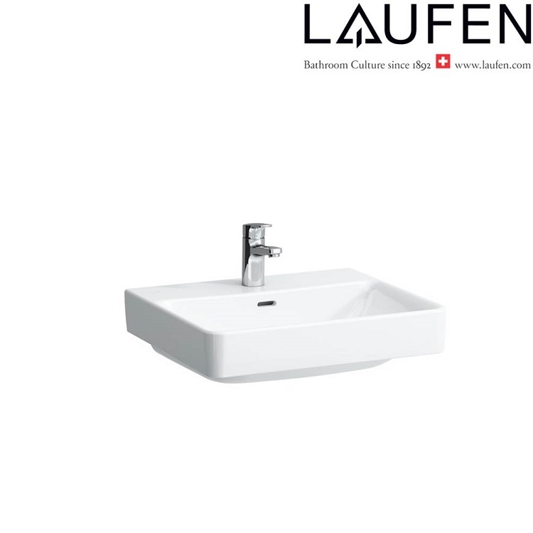 Laufen "Pro S" 8.1096.2.000.104.1 + 8.9988.2.000.000.1 Wall Hung or Countertop Washbasin (with Overflow)