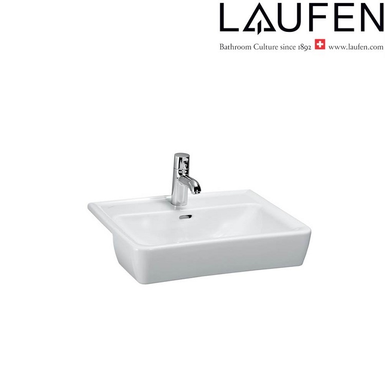 Laufen "Pro A" 8.1296.1.000.104.1 Semi Recessed Washbasin (with Overflow)