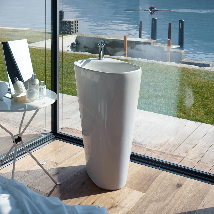 Laufen "Palomba" 8.1180.3.000.104.1 Freestanding Washbasin with 1 Tap Hole