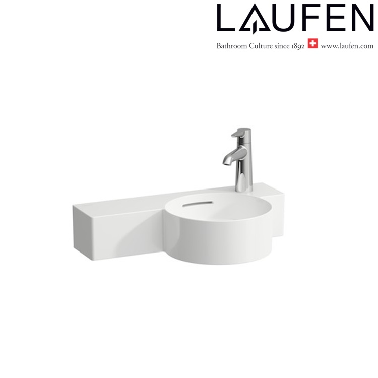 Laufen "Val" 8.1528.4.000.106.1 + 8.9988.2.000.000.1 Wall Hung Washbasin (with Overflow) *SaphirKeramik*