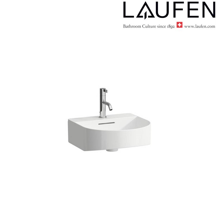 Laufen "Sonar" 8.1534.1.000.104.1 + 8.9988.2.000.000.1 Wall Hung Washbasin (With Overflow) *SaphirKeramik*