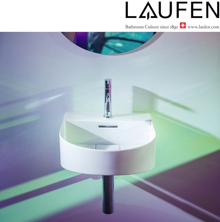 Laufen "Sonar" 8.1534.1.000.104.1 + 8.9988.2.000.000.1 Wall Hung Washbasin (With Overflow) *SaphirKeramik*