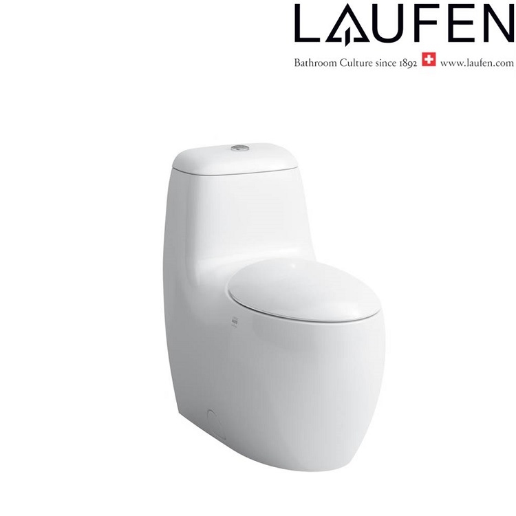 Laufen "Alessi One" 8.2397.0.400.000.1 One Piece Water Closet (LCC) w/ Soft Closing Cover (Botton Left inlet)