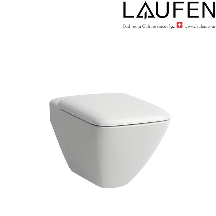 Laufen "Palace" 8.2070.0.000.000.1 + 8.9170.1.300.000.1 Wallhung Toilet w/ Soft Closing Cover