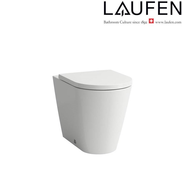 Laufen "Kartell by LAUFEN" 8.2333.1.400.000.1 + 8.9133.1.000.000.1 Floorstanding Toilet (LCC) w/ Soft Closing Cover