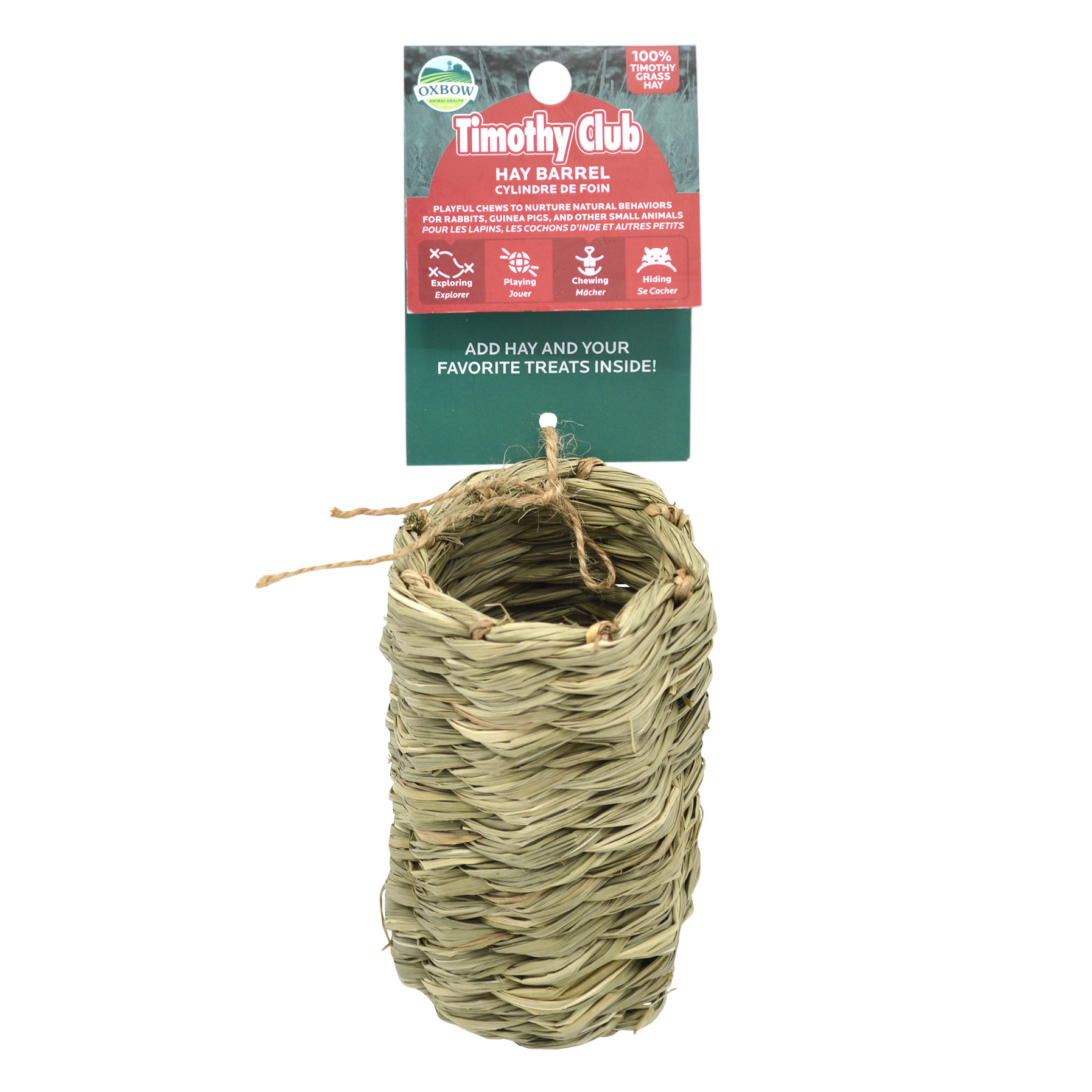 Oxbow Timothy Club 草織圓桶小窩