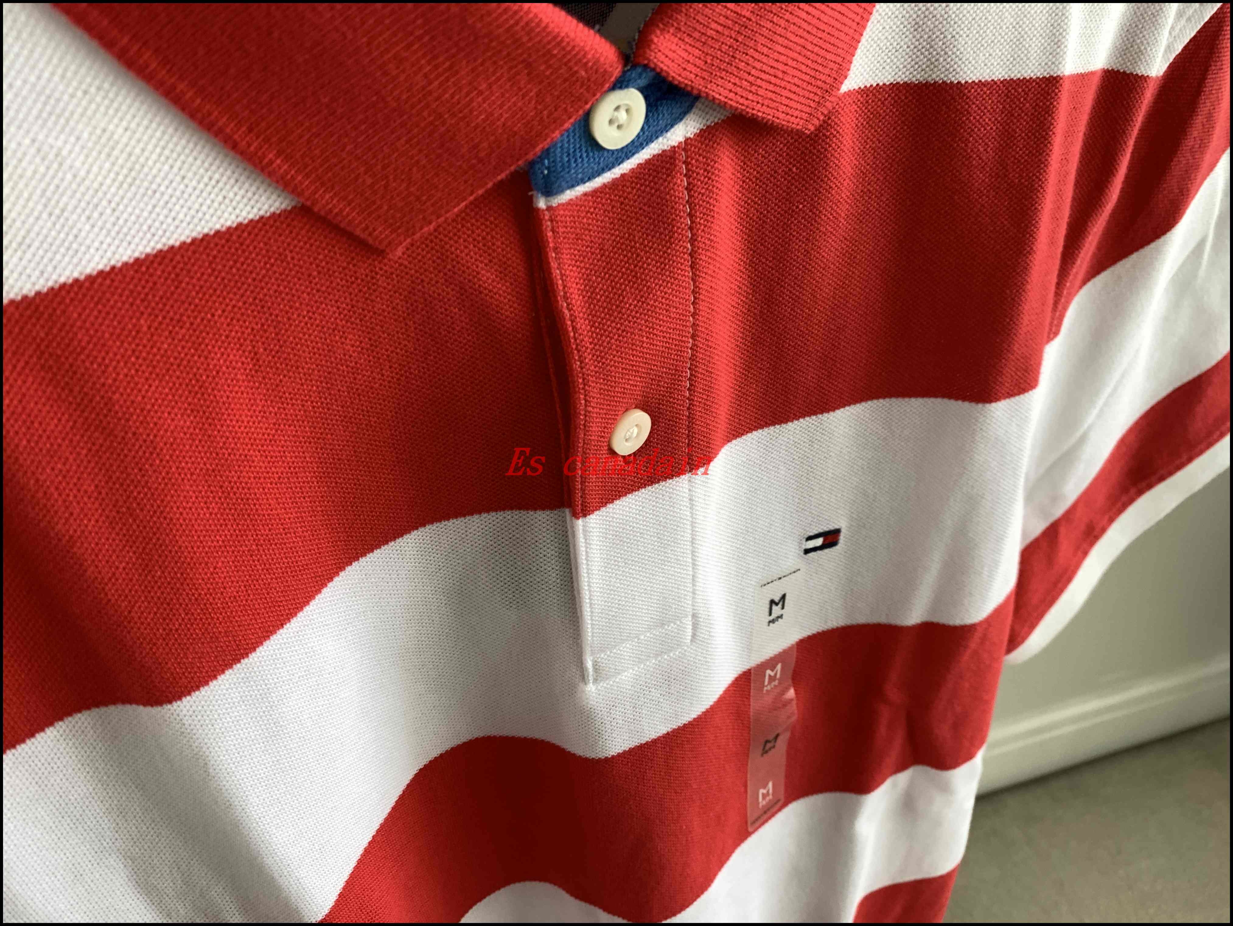 TOMMY 男大人 橫條紋 網眼 小LOGO POLO衫