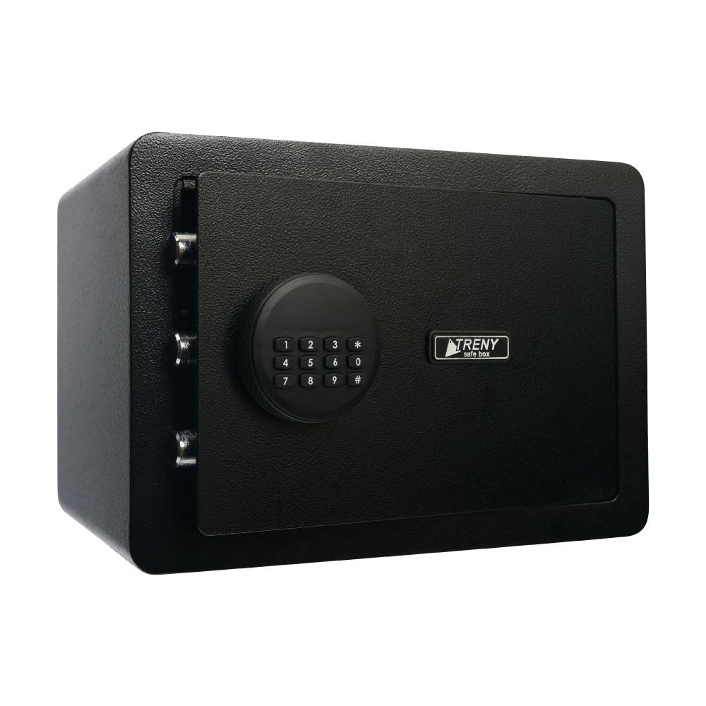 TRENY 三鋼牙 實力電子式保險箱 - 中 (黑)