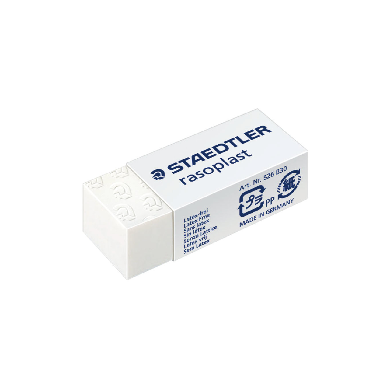 【STAEDTLER 施德樓】鉛筆塑膠擦-小 MS526 B30