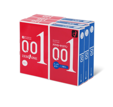 〔日本原裝進口〕OKAMOTO 岡本 0.01 套裝 (18 片) [為你節省$147]