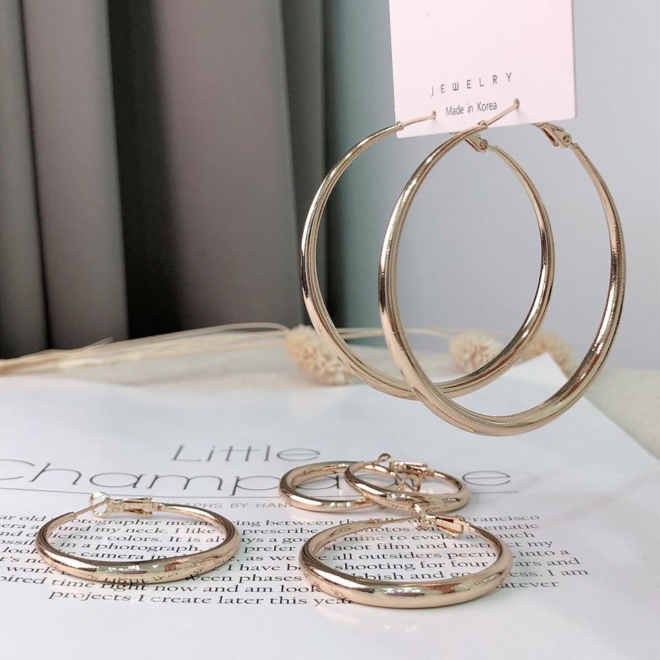 歐美個性圈圈。鋼針耳環