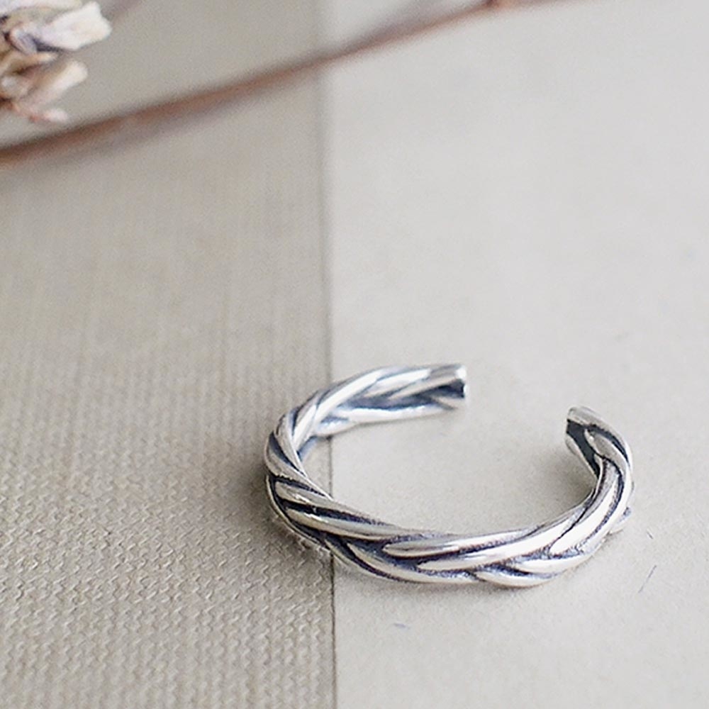 托斯卡尼純銀戒指(尾戒)/SR935