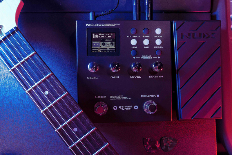 Nux MG300 結他效果器 Guitar MultiEffects (內置鼓機 + LOOP 25種經