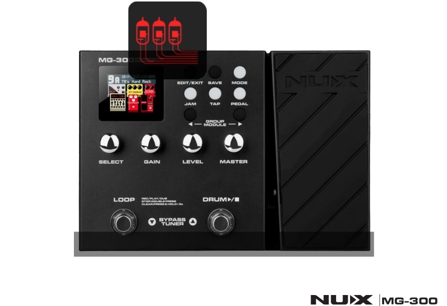 Nux MG-300 結他效果器Guitar Multi-Effects (內置鼓機+ LOOP 25種經