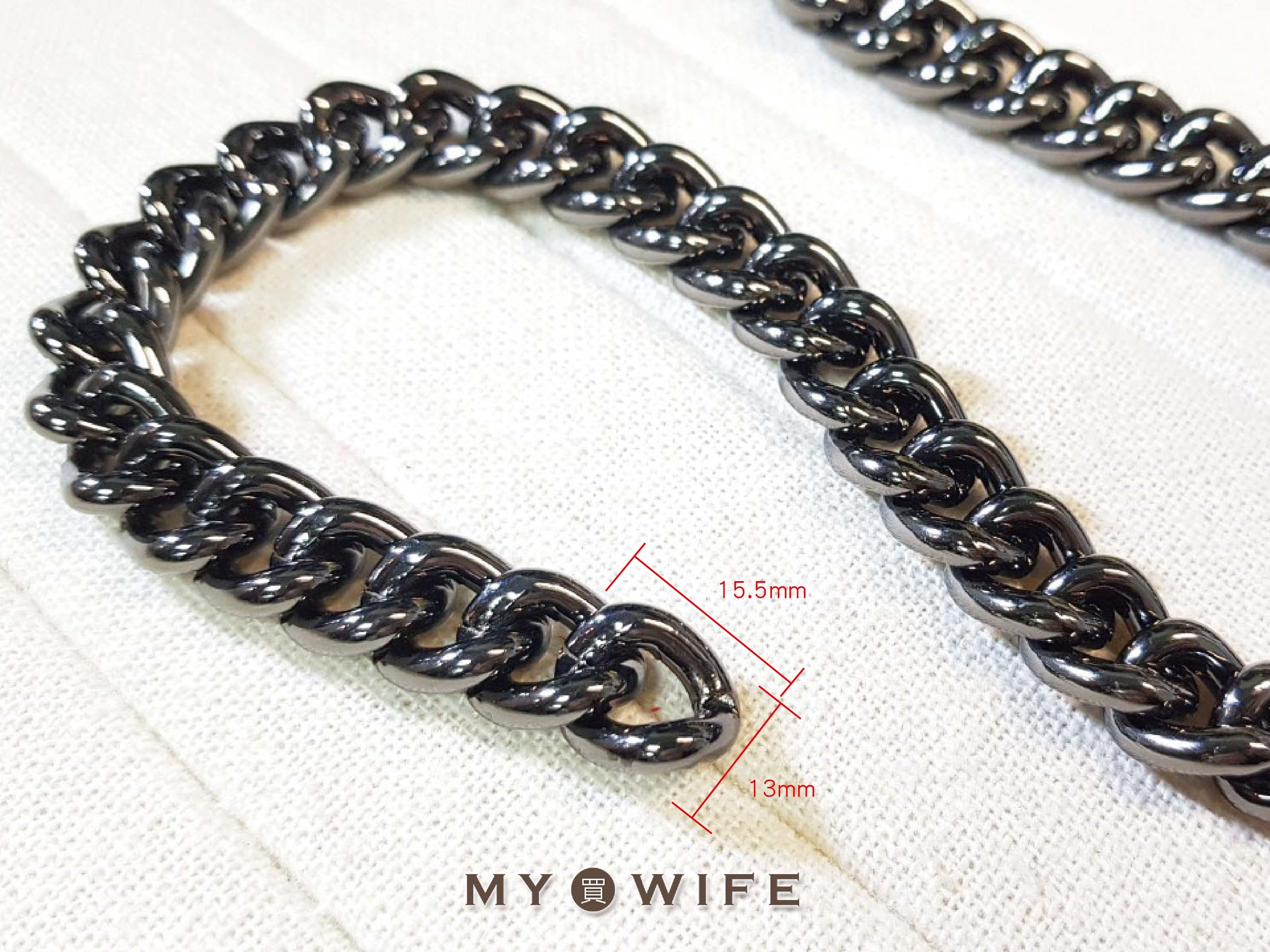 15.5x13mm金屬鍊條#5_3色【SL-YF9#LN】