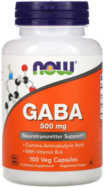 [預購] Now GABA +維他命B6 500毫克 100粒 GABA with B-6