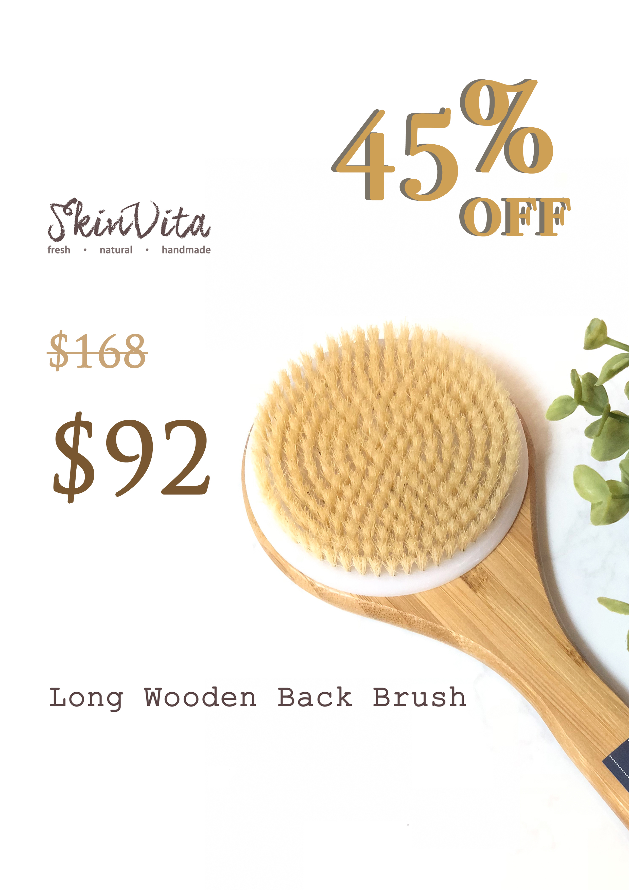 Long Wooden Back Brush
