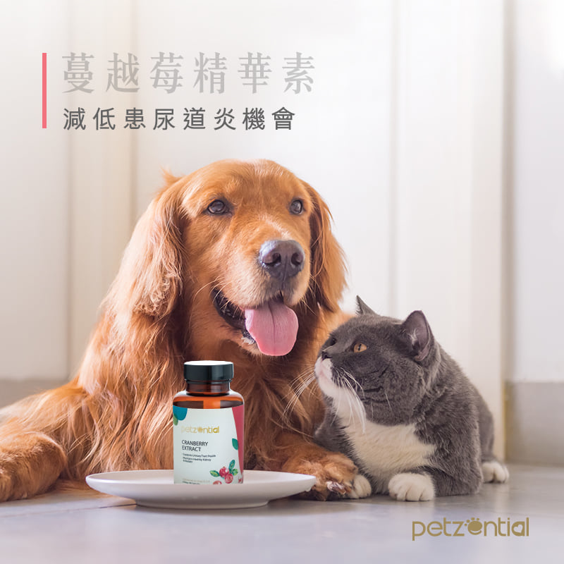 Petzential 蔓越莓精華素 90粒 (貓狗適用)