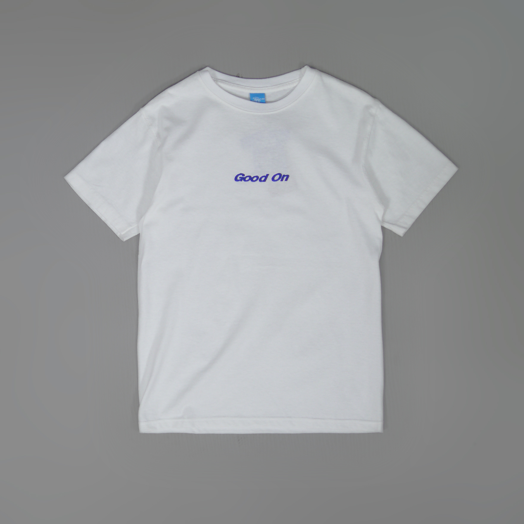 GOOD ON Logo Embroidery Tee (Reactive Dye) ╭ 4色 ╮