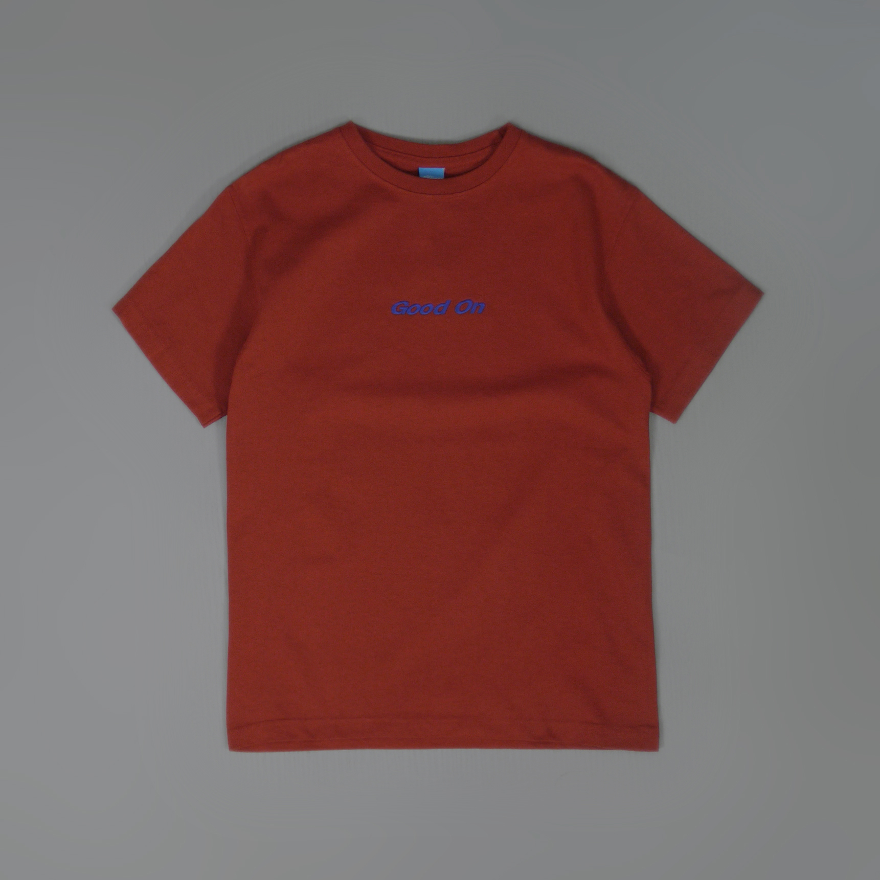GOOD ON Logo Embroidery Tee (Reactive Dye) ╭ 4色 ╮