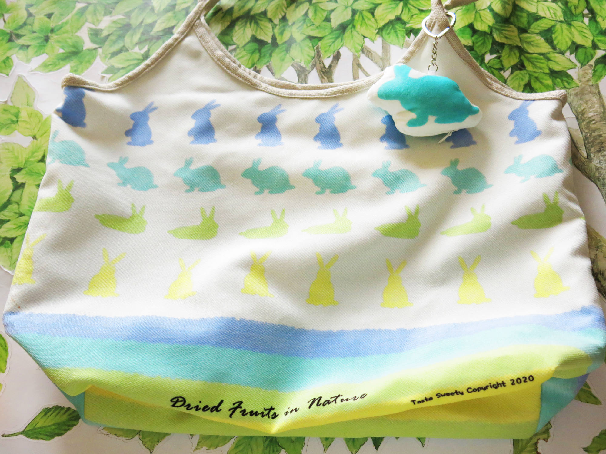 淘氣兔剪影托特包