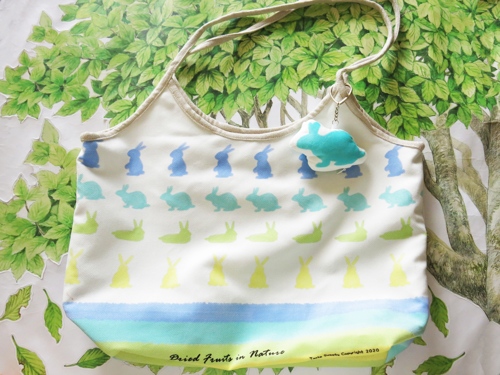 淘氣兔剪影托特包