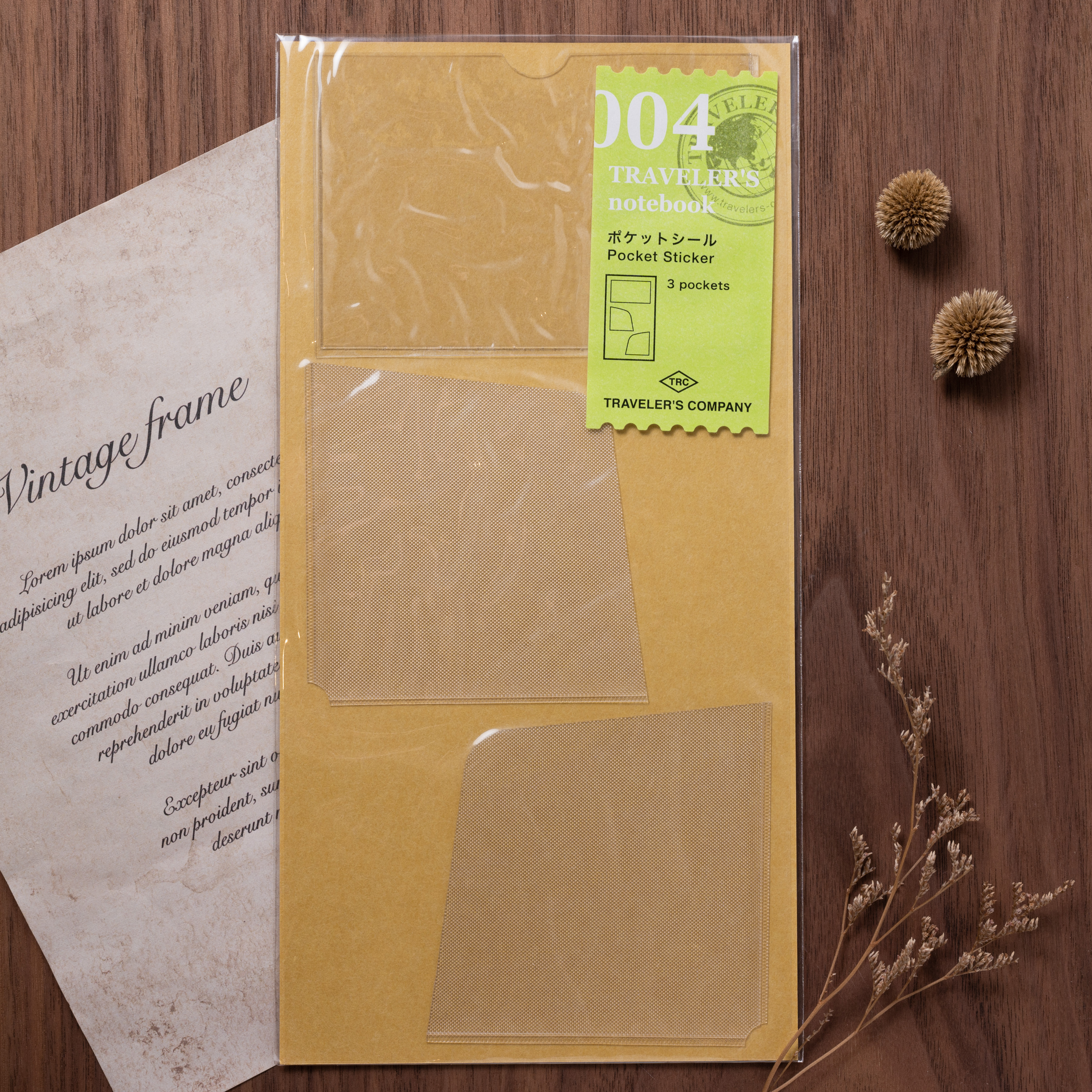 TRAVELER'S notebook (TN) | 004 口袋貼紙