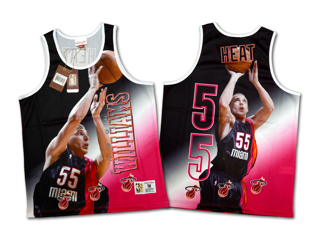 Mitchell & Ness 邁阿密熱火隊 Jason Williams Behind The Back 染印 球衣