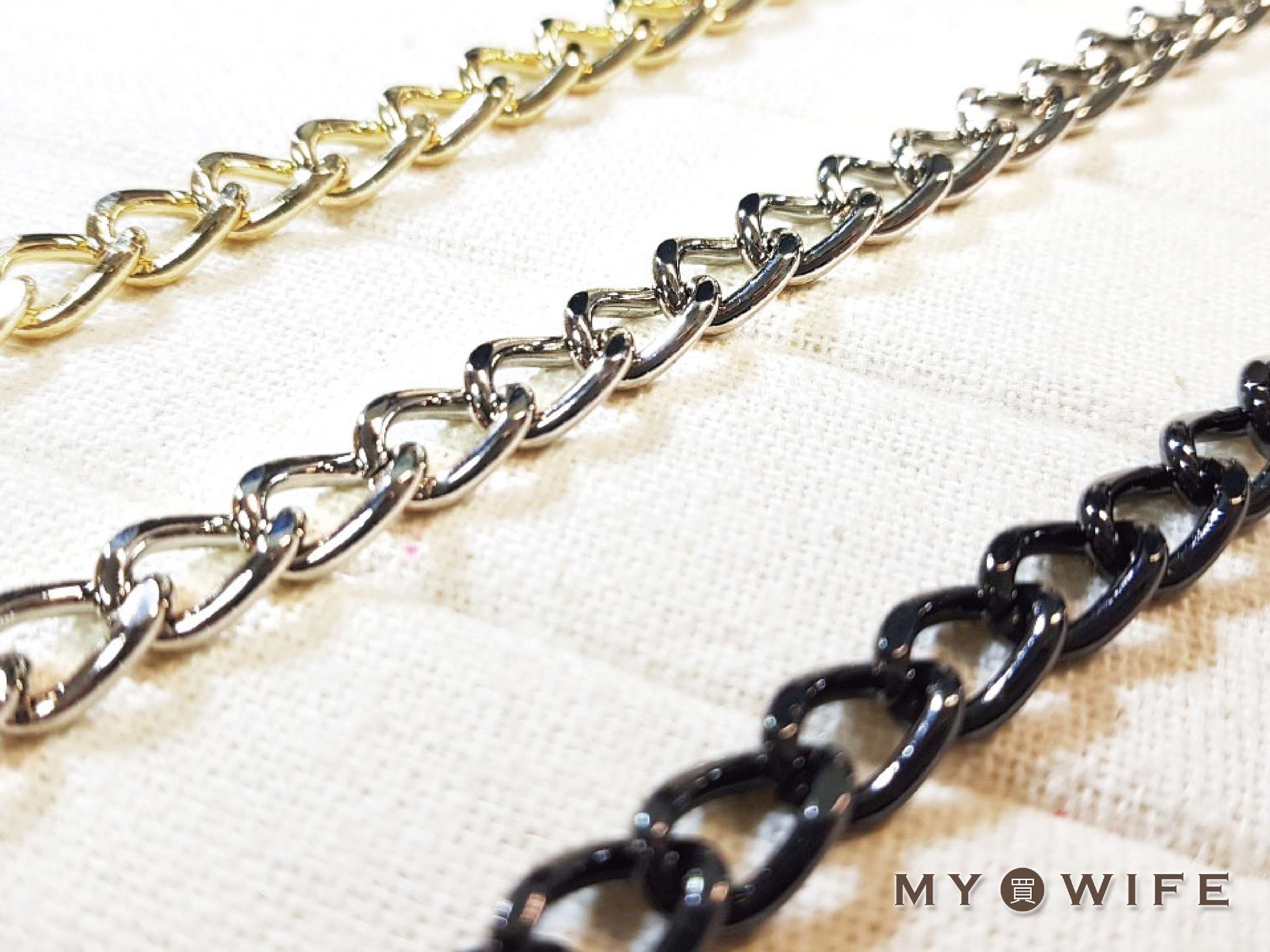 11.8x8.2mm金屬鍊條#10_4色【SL-YF14 # TM】