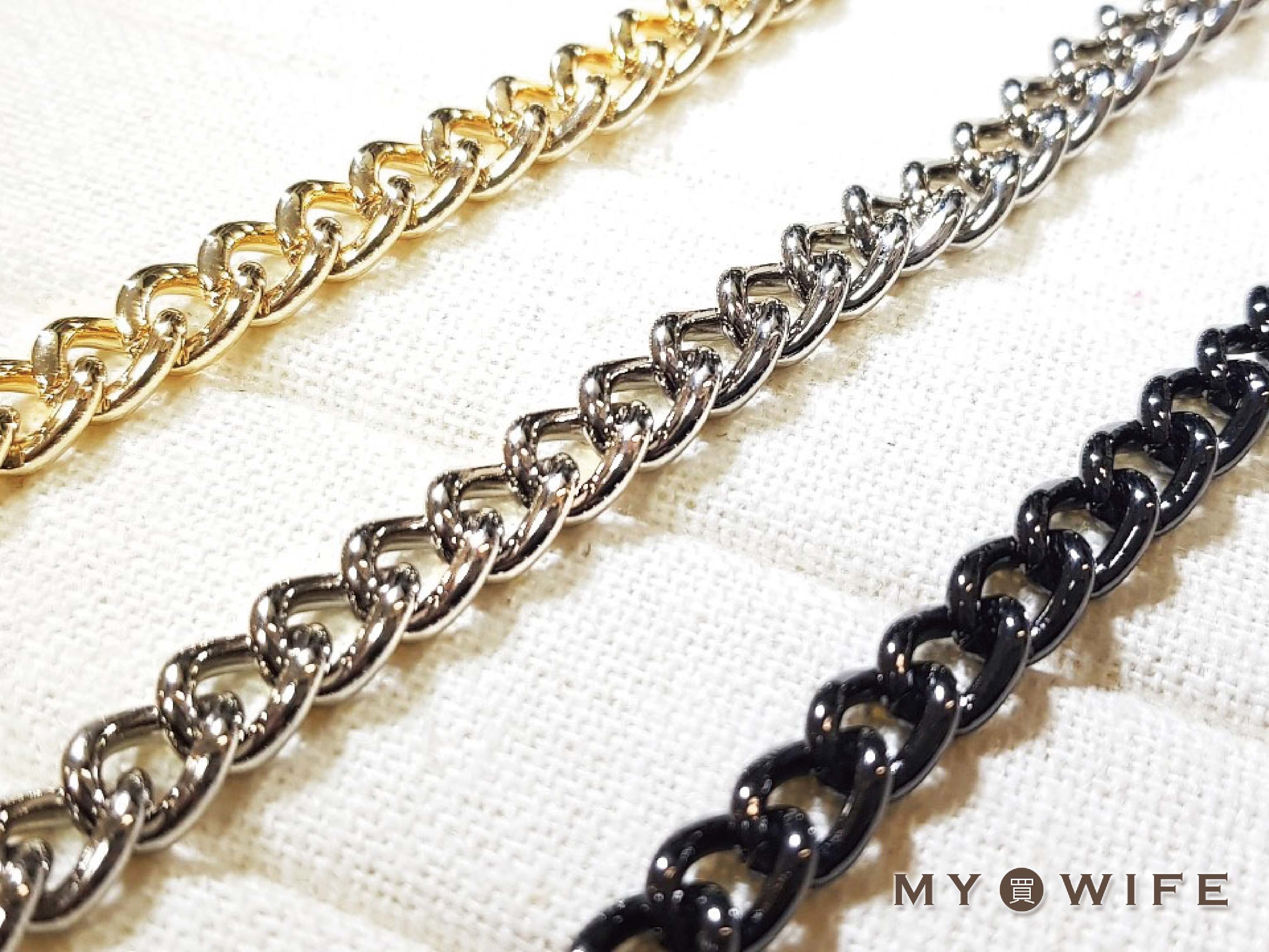 9.7x7.5mm金屬鍊條#11_4色【SL-YF14 # 2.0TN】