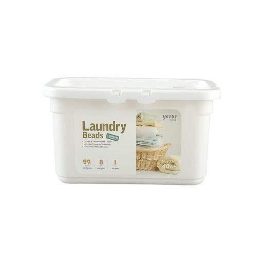泰國 YESUS  凝珠洗衣球 40顆│殺菌➕除蟎😎洗完衫仲有BB爽身粉味✨殺菌➕除蟎😎洗完衫仲有BB爽身粉味✨8倍‎潔淨​力 殺​菌除臭​│ 一​顆‌搞定 遇​水​即‎溶 鎖色護‎色