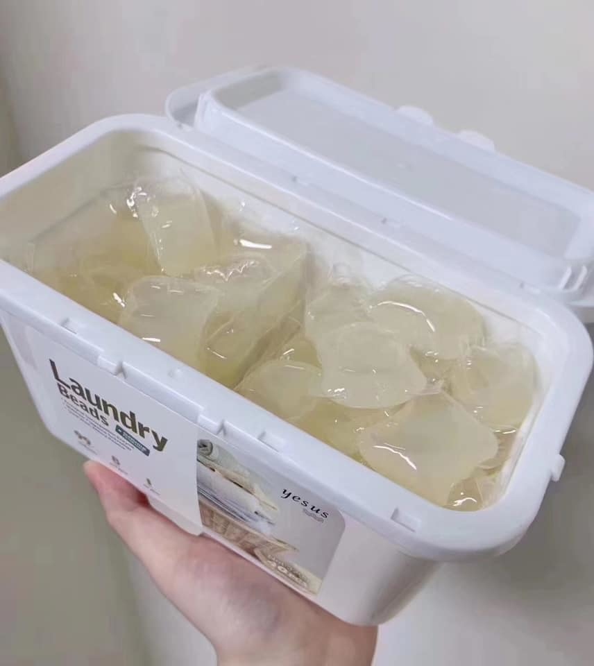 泰國 YESUS  凝珠洗衣球 40顆│殺菌➕除蟎😎洗完衫仲有BB爽身粉味✨殺菌➕除蟎😎洗完衫仲有BB爽身粉味✨8倍‎潔淨​力 殺​菌除臭​│ 一​顆‌搞定 遇​水​即‎溶 鎖色護‎色
