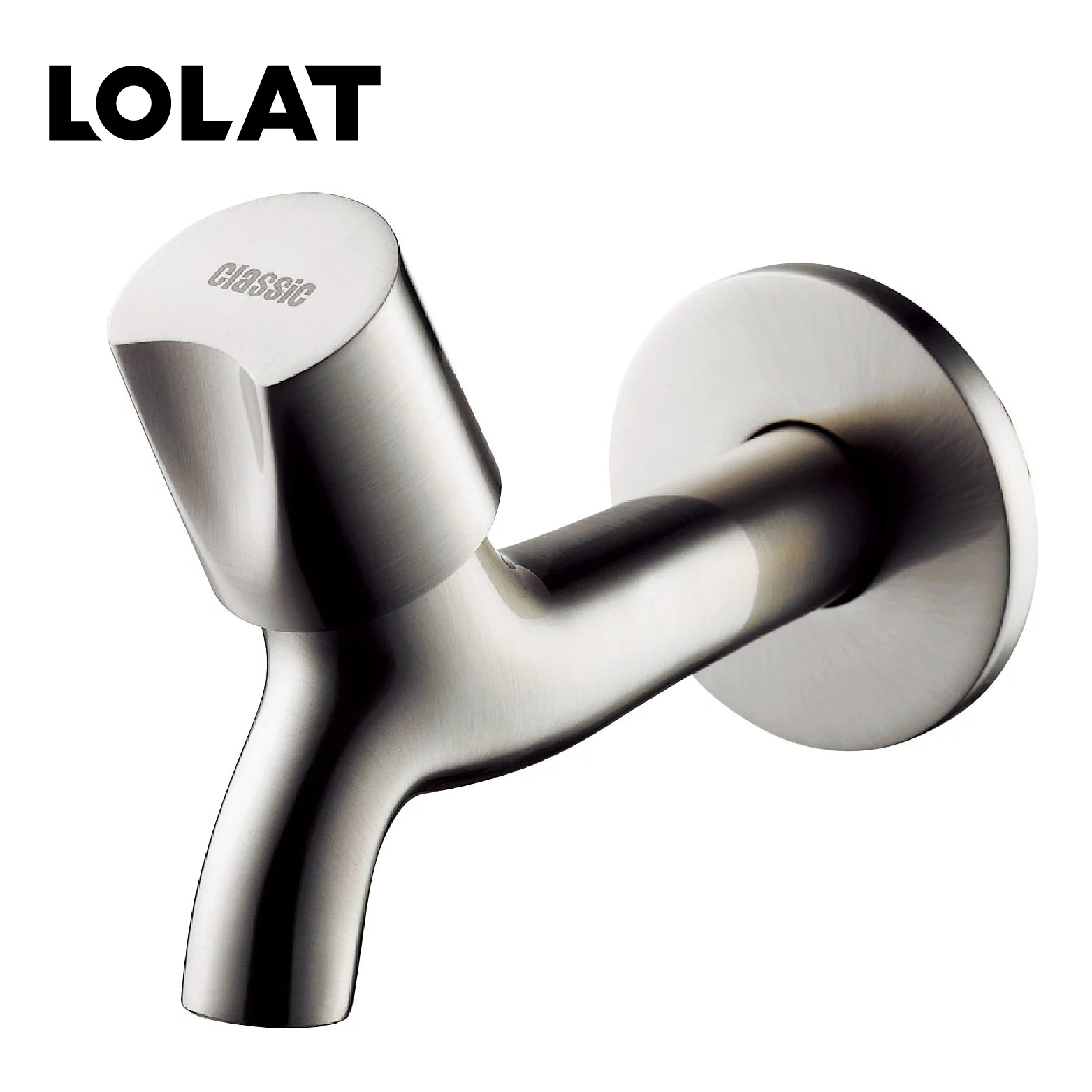 LOLAT簡約長栓水龍頭-霧砂鎳C1002JHS