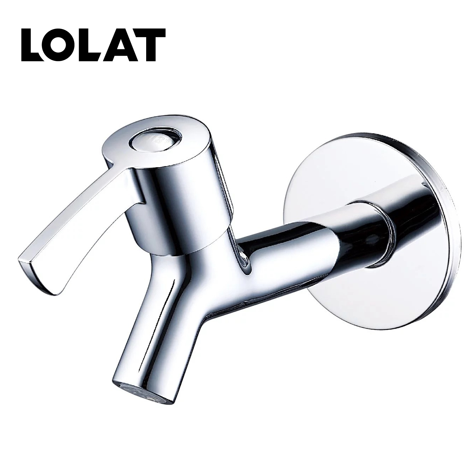 LOLAT一字加長型長栓水龍頭-鉻色L1697