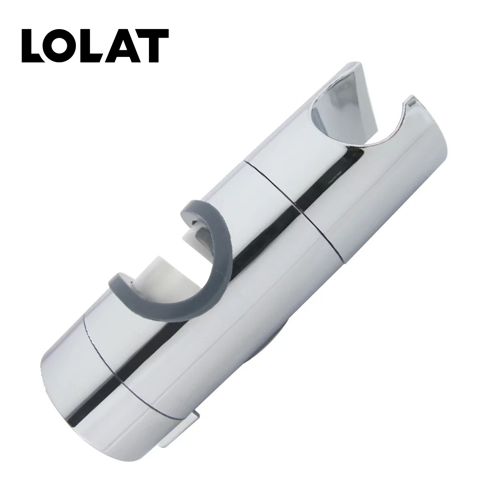 LOLAT直扣滑桿式蓮蓬頭掛座-鉻色OP456