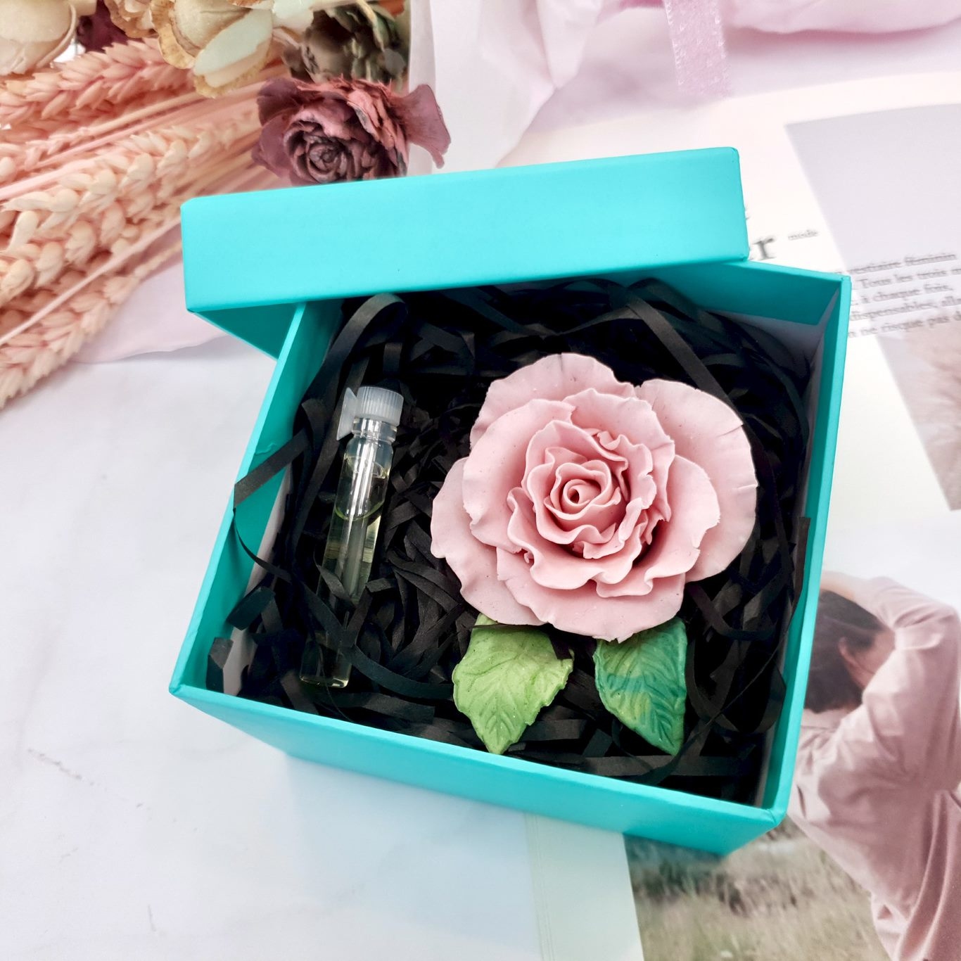 玫瑰捏花擴香石