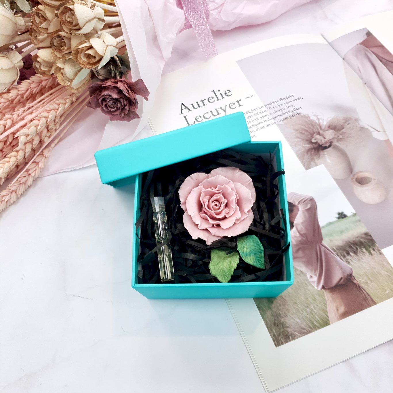 玫瑰捏花擴香石