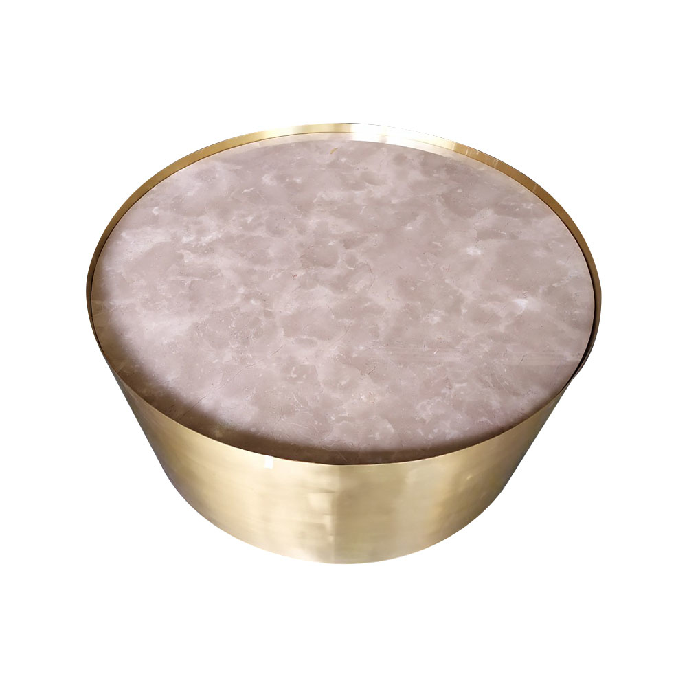 拜倫︱天然石圓茶几