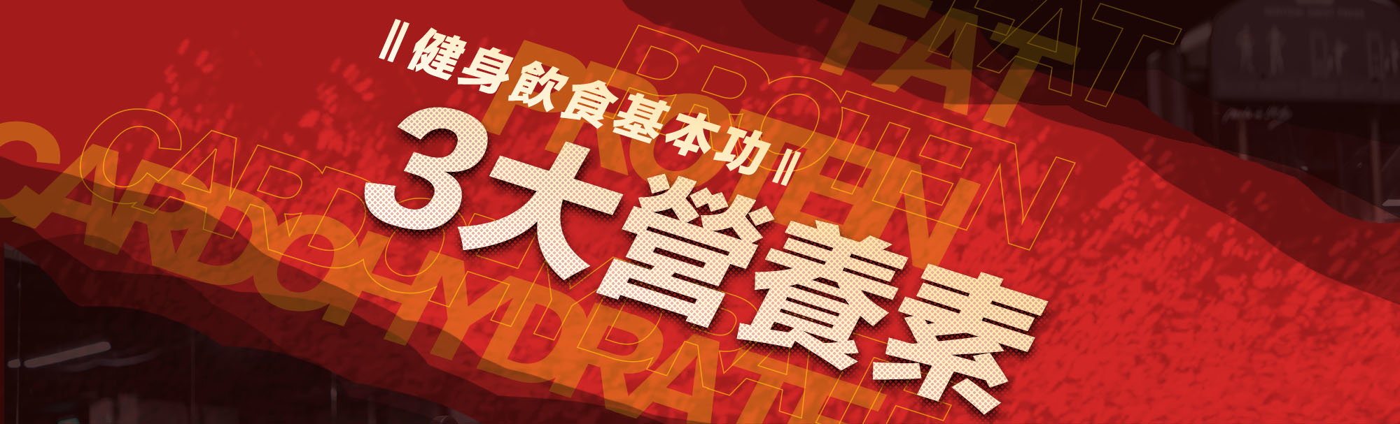 增肌減重與瘦身的飲食基本功！三大營養素！