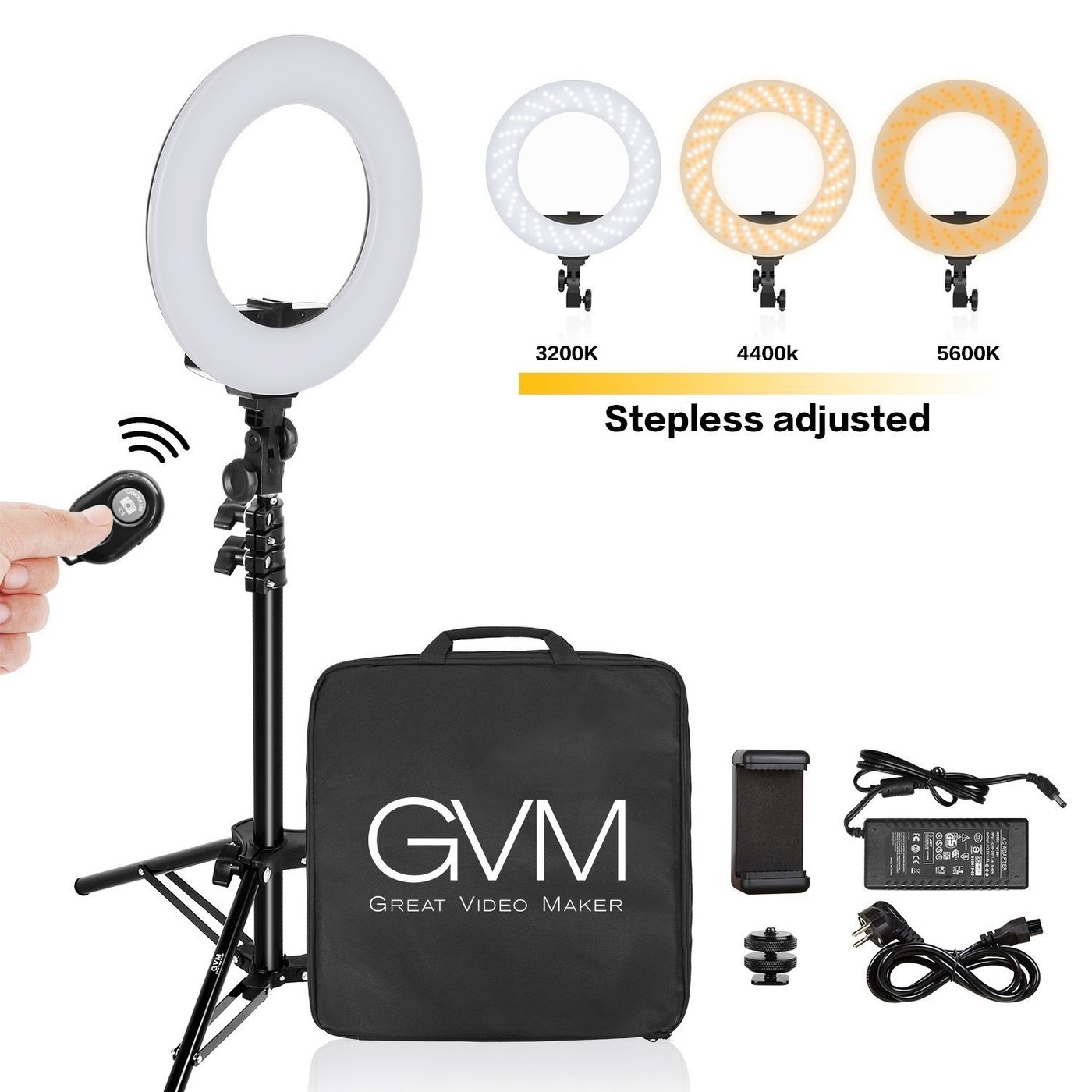 GVM HD-18S LED 遙控環狀燈