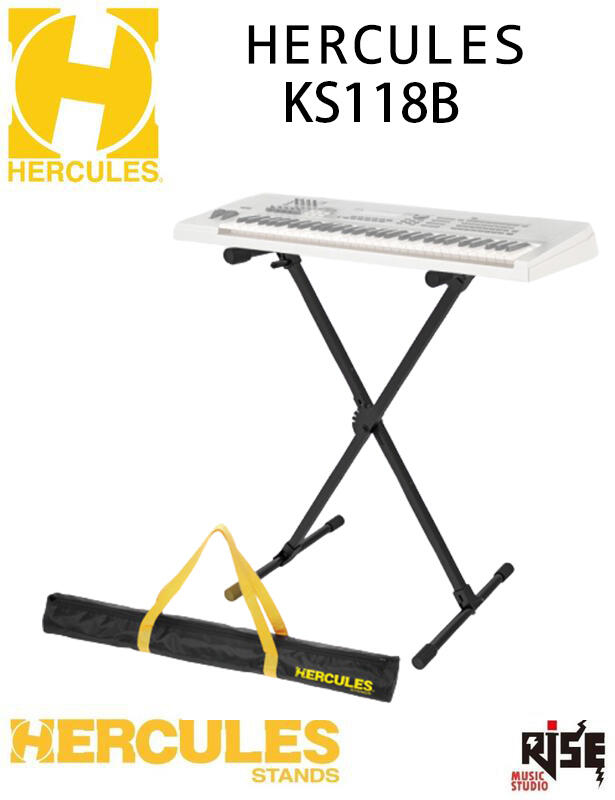 Hercules 海克力斯 KS118B 輕量X型 KEYBOARD架 鍵盤架 可加購原廠專用袋