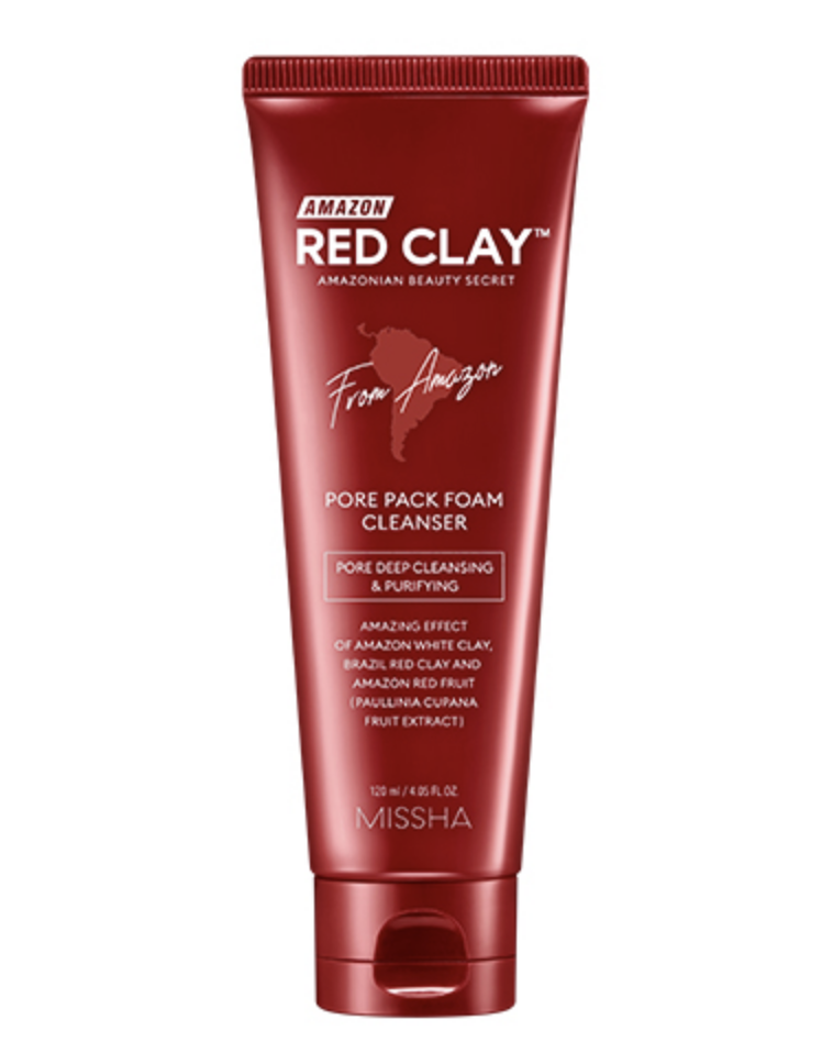 Missha Amazon Red Clay™ Pore Pack Foam Cleanser 120ml