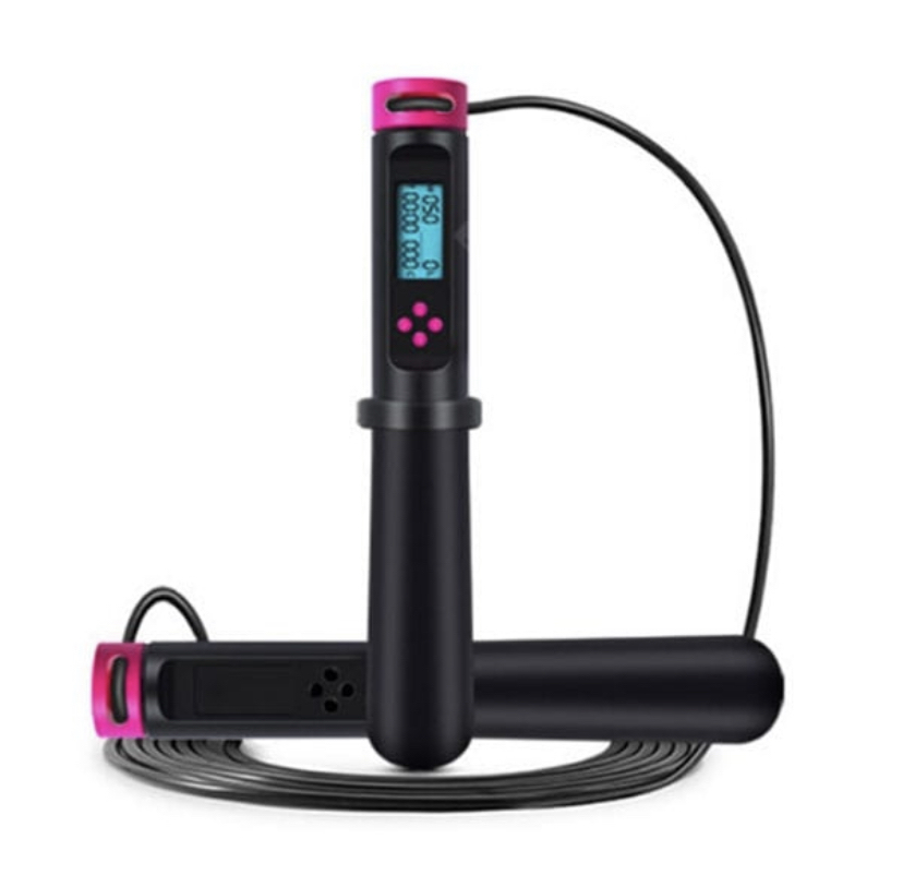 自動計數計時智能跳繩 卡路里顯示 耐用鋼絲繩